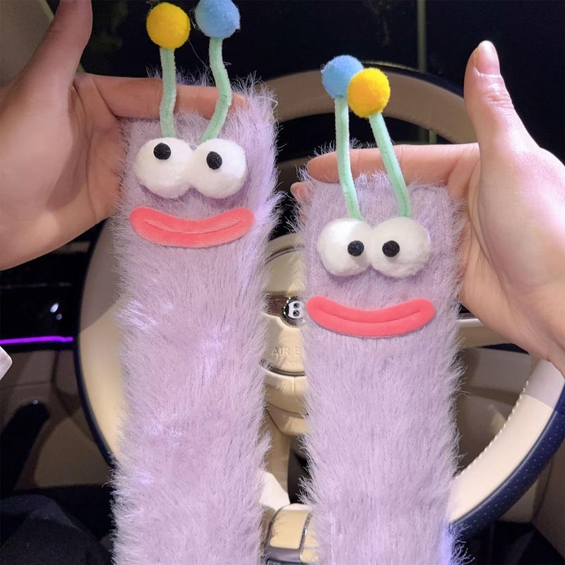 TFTSR Crazy Funny Fuzzy Silly Socks for Kids Women,Girls Fluffy Slipper Novelty Fun Socks,Boy Men Cute Cozy Soft Animal Socks - Image 1